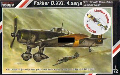 Fokker_D_XXI_FR_167_with_Retractable_Landing_Gear_1_72